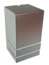 Arandela Marrom Dois Fachos E Friso C/ Vidro Fosco 1E27 15x10CM REAL Arandela Marrom Dois Fachos E Friso C/ Vidro Fosco 1E27 15x10CM REAL