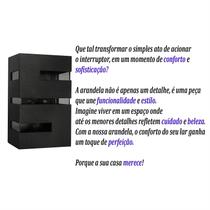Arandela Massuia Frisada Parede Muro Externa e Interna Preta Arandela Massuia Frisada Parede Muro Externa e Interna Preta