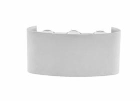 Arandela Meia Lua 6 Fachos Branca Led 6W 6500k Bivolt 17,5cm