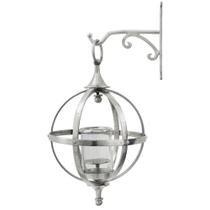 Arandela Metal Prateado Globo Classica Arandela Metal Prateado Globo Classica