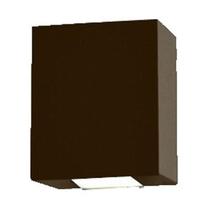 Arandela Metaldomado Kasse, Multifoco, Quadrada, Marrom, 12 cm