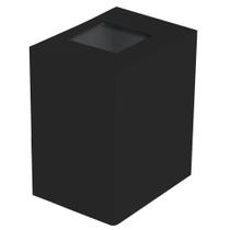 Arandela Metaldomado Kasse Quadrada, Preto Fosco, 12 cm