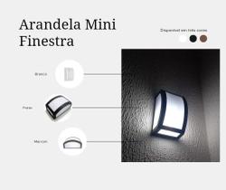 Arandela Mini Finestra interna/externa em Policarbonato Arandela Mini Finestra interna/externa em Policarbonato