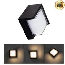 Arandela Mini Iglu Preta Quadrada 8w 3000k Ip65 Opus Led Arandela Mini Iglu Preta Quadrada 8w 3000k Ip65 Opus Led