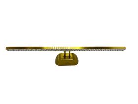 Arandela Mirror Cristal Dourado 48cm Led 12W 3 em 1 Bivolt