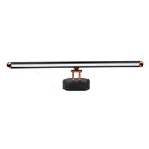 Arandela Mirror Linear Quadro Preto e Cobre 50cm Led 12W 3 em 1