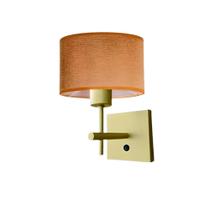 Arandela Moderna Dourada Udine G20 Com Interruptor