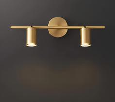 Arandela Moderna Slim Linear Minimalista Moderna P/2 Lâmpadas Dicroicas - 50cm