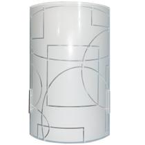 Arandela Moderna Solaris Calha Vidro Curvo Tema Geometrico - CM GLASS - CLEIDE O. M. LOUREIRO - EPP