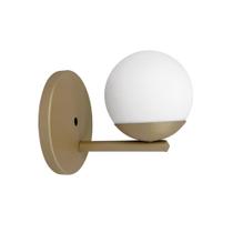 Arandela Moon Champanhe com Globo Branco 1G9 Delis Arandela Moon Champanhe com Globo Branco 1G9 Delis