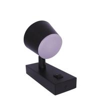 Arandela Mya Facho De Luz Duplo 7w 3000k Preta