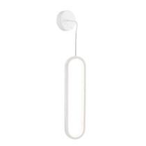 Arandela Oval Branco 65cm Led 18W 3000K Bivolt Arandela Oval Branco 65cm Led 18W 3000K Bivolt