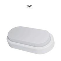 Arandela Oval Flat Led Demi 100-240 8W 6500K Branca