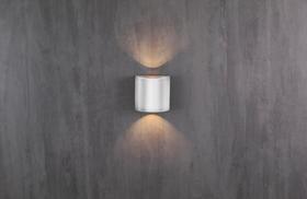 Arandela para área externa/interna Clean Led Curva 3W Branca IP65 3.000k bivolt -Blumenau iluminação