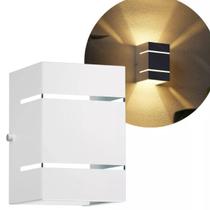 Arandela Parede 2 Focos 2 Frisos Alumínio Externa Interna BR Arandela Parede 2 Focos 2 Frisos Alumínio Externa Interna BR