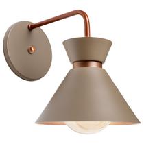 Arandela Parede Berlin 15cm Fendi C/ Cobre + Led G95 Retrô Arandela Parede Berlin 15cm Fendi C/ Cobre + Led G95 Retrô