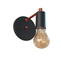 Arandela Parede Industrial Vintage Moderna Garagem Preto
