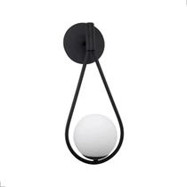 Arandela Parede Interna Estilo Moderno Gota Com Globo Vidro Leitoso Arandela Parede Interna Estilo Moderno Gota Com Globo Vidro Leitoso