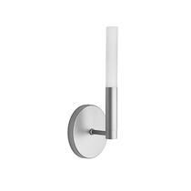 Arandela Parede Interno Lavabo Tubo Difusor Acrilico Prata