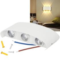 Arandela Parede Meia Lua Luminaria 6w 6 Fachos Iluminaçao Casa Muro Predio Garagem Varanda Quintal Jardim Segurança Arandela Parede Meia Lua Luminaria 6w 6 Fachos Iluminaçao Casa Muro Predio Garagem Varanda Quintal Jardim Segurança