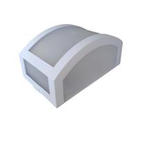 Arandela Parede Muro Externa Resistente Garagem E27 Branca