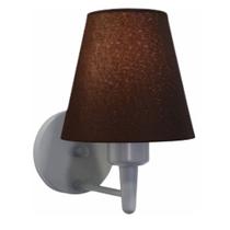 Arandela Parede Vivare Md-2004 Cinza Cúpula em Tecido - Bivolt