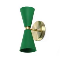 Arandela Parma Verde / Dour. Lix. Ref 886/2 p/ 2 lamp Soq. GU10 Spotline