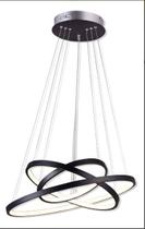 Arandela Pendente 3 Arcos LED 3000K 20x40x60 Preto Arandela Pendente 3 Arcos LED 3000K 20x40x60 Preto