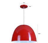 Arandela Pendente Vermelho Brilhante Cod. 01Rcl Rc Luminarias