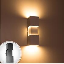 Arandela Perfil Preta + 2 Lâmpadas Led 10w 3000K Externa ST148 Arandela Perfil Preta + 2 Lâmpadas Led 10w 3000K Externa ST148