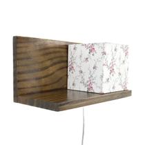 Arandela Prateleira Escura Cubinho Rosa Quarto Bebê Infantil Arandela Prateleira Escura Cubinho Rosa Quarto Bebê Infantil