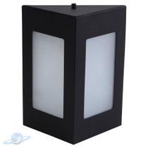 Arandela Preta Triangular 2 Vidros Com 2 Fachos De Luz-E27 Arandela Preta Triangular 2 Vidros Com 2 Fachos De Luz-E27