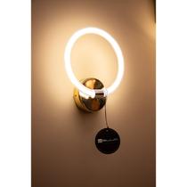 Arandela Puro (l)23cm (c)20cm (a)5,5cm 1xled Integrado 9w 3000k 290lm Ip20 Arandela Puro (l)23cm (c)20cm (a)5,5cm 1xled Integrado 9w 3000k 290lm Ip20