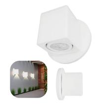 Arandela Quadrada Dicroica Mr16 7x7 Canopla 12cm Para Muro Parede Corredor