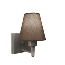 Arandela Quadrada Md-2034 Cinza Cúpula em Tecido Cone Caqui - Bivolt Arandela Quadrada Md-2034 Cinza Cúpula em Tecido Cone Caqui - Bivolt