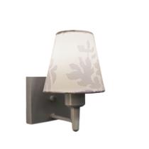 Arandela Quadrada Md-2034 Cinza Cúpula em Tecido Cone Renda Branca - Bivolt Arandela Quadrada Md-2034 Cinza Cúpula em Tecido Cone Renda Branca - Bivolt