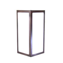 Arandela Quadrada Moderna em Aluminio 285 Marrom
