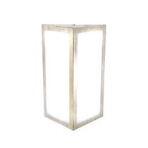 Arandela Quadrada Moderna em Aluminio 285 Ouro Velho
