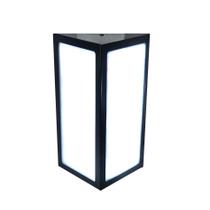 Arandela Quadrada Moderna em Aluminio 285 Preto