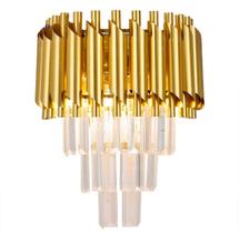 Arandela Queen Metal Dourado 2xE14 Cristal 24x31cm Bivolt Arandela Queen Metal Dourado 2xE14 Cristal 24x31cm Bivolt