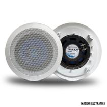 Arandela Redonda Teto Com Alto Falante Hurricane TRIAK 6" Polegadas - Som Ambiente Gesso
