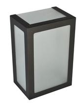 Arandela Retangular 5 Vidros 20cm Preto - Rioprelustres - AR6213-20cm Arandela Retangular 5 Vidros 20cm Preto - Rioprelustres - AR6213-20cm