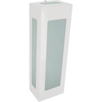 Arandela Retangular 5 Vidros 45cm Branco - Rioprelustres - AR213-45cm Arandela Retangular 5 Vidros 45cm Branco - Rioprelustres - AR213-45cm