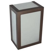 Arandela Retangular de Parede Marrom 5 Vidros 20cm Arandela Retangular de Parede Marrom 5 Vidros 20cm