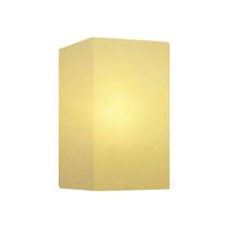 Arandela Retangular Retro Md-2002 Cúpula em Tecido 25/16x10cm Algodão Crú - Bivolt