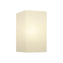 Arandela Retangular Retro Md-2002 Cúpula em Tecido 25/16x10cm Branco - Bivolt