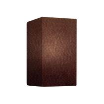 Arandela Retangular Retro Md-2002 Cúpula em Tecido 25/16x10cm Café - Bivolt