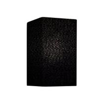 Arandela Retangular Retro Md-2002 Cúpula em Tecido 25/16x10cm Preto - Bivolt