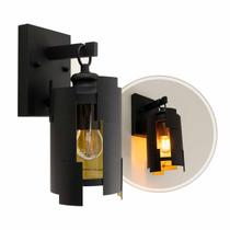 Arandela Retrô York Preta P/ 1xE27 Externa AM307L Biancoluce ST3054