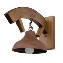 Arandela Rústica Madeira e Metal Estância Madelustre Arandela Rústica Madeira e Metal Estância Madelustre